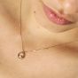 Nomination Dream Beats Gold Tone Circle Pendant Necklace 242602/044