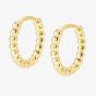 Nomination Lovecloud Gold Tone Plated Dotted Circle Hoop Earrings 240505/012