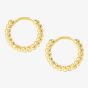 Nomination Lovecloud Gold Tone Plated Dotted Circle Hoop Earrings 240505/012