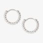 Nomination Lovecloud Sterling Silver Dotted Circle Hoop Earrings 240505/010