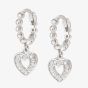 Nomination Lovecloud Sterling Silver Bead Hoop Heart Earrings 240507/009