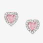 Nomination All My Love Sterling Silver Pink Heart Stud Earrings 240304/002