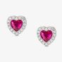 Nomination All My Love Sterling Silver Red Heart Stud Earrings 240304/006