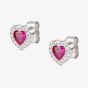 Nomination All My Love Sterling Silver Red Heart Stud Earrings 240304/006