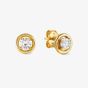 Nomination Cosmic Love Gold Plated Cubic Zirconia Round Studs Earrings 241710/054