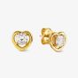 Nomination CosmicLove Gold Tone Cubic Zirconia Heart Stud Earrings 241710/006