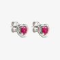 Nomination CosmicLove Silver Red Cubic Zirconia Heart Stud Earrings 241711/006