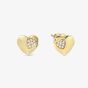 Nomination Petit Sparkle Gold Heart Stud Earrings 242304/006