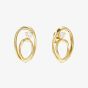 Nomination My Rebel Art Gold Tone Double Oval Stud Earrings 242811/055
