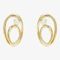Nomination My Rebel Art Gold Tone Double Oval Stud Earrings 242811/055