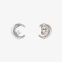 Nomination Dream Beats Silver Cubic Zirconia Moon Stud Earrings 242603/022