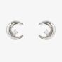 Nomination Dream Beats Silver Cubic Zirconia Moon Stud Earrings 242603/022