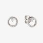 Nomination Dream Beats Silver Cubic Zirconia Circle Stud Earrings 242603/043