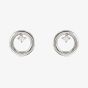 Nomination Dream Beats Silver Cubic Zirconia Circle Stud Earrings 242603/043
