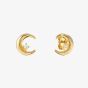 Nomination Dream Beats Gold Tone Cubic Zirconia Moon Stud Earrings 242603/024