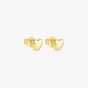 Nomination Armonica Gold Plated Heart Stud Earrings 241307/006