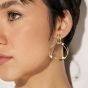 Nomination My Rebel Art Gold Plated Double Big Circle Cubic Zirconia Earrings 242812/012