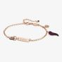 Nomination Easychic Rose Gold Plated Black & Red Cubic Zirconia Good Luck Bracelet 147901/049
