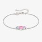 Nomination Colour Wave Sterling Silver Multicolour Three Stone Bracelet 149817/005