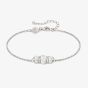 Nomination Colour Wave Sterling Silver White Three Stone Bracelet 149817/001