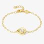 Nomination Domina Gold Tone Plated Pear Drop Bracelet 240401/015