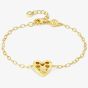 Nomination Domina Gold Tone Plated Heart Bracelet 240401/031