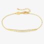 Nomination Lovecloud Gold Tone Plated Stone Set Bar Bracelet 240503/012