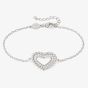 Nomination Lovecloud Sterling Silver Stone Set Heart Bracelet 240502/009