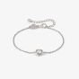 Nomination Cosmic Love White Rhodium Cubic Zirconia Heart Pendant Bracelet 241703/004
