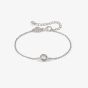Nomination Cosmic Love White Rhodium Cubic Zirconia Round Pendant Bracelet 241703/053