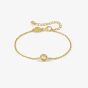 Nomination Cosmic Love Gold Plated Cubic Zirconia Round Pendant Bracelet 241703/054