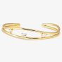 Nomination My Rebel Art Gold Tone Double Wave Small Bangle 242818/012