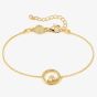 Nomination Dream Beats Gold Tone Cubic Zirconia Circle Bracelet 242601/044