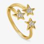 Nomination Stella Gold Plated Triple Star Ring 146702/012