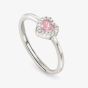 Nomination All My Love Sterling Silver Pink Heart Halo Adjustable Ring 240300/002