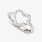 Nomination Shine Me Up Silver Multi Cut Cubic Zirconia Open Heart Ring 241900/003