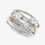 Nomination My Rebel Art Silver Cubic Zirconia Multi Wave Ring 242802