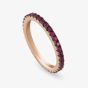 Nomination Easychic Rose Gold Plated & Red Cubic Zirconia Full Eternity Ring 147900/012