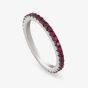 Nomination Easychic Silver & Red Cubic Zirconia Full Eternity Ring 147900/009