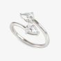 Nomination Colour Wave Sterling Silver Adjustable Pear Stone Ring 149810/004 (L-O)