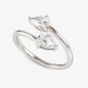 Nomination Colour Wave Sterling Silver Adjustable Pear Stone Ring 149810/006 (O 1/2-Q)
