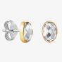 Nomination Oval Gold Cubic Zirconia Stud Earrings 027841/010