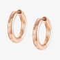 Nomination Stardust Stainless Steel Rose Gold Plated Cubic Zirconia Hoop Earrings 028204/011