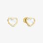 Nomination Emosfere Gold Tone Mother Of Pearl Heart Stud Earrings 134219/036