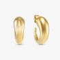 Nomination Ecclettica Gold Tone Stainless Steel Curve Hoop Earrings 134318/012