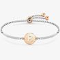 Nomination Milleluci Two-Tone Initial B Half Bangle Toggle Bracelet 028007/002