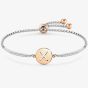 Nomination Milleluci Two-Tone Initial X Half Bangle Toggle Bracelet 028007/024