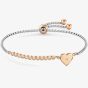 Nomination Milleluci Two-Tone Cubic Zirconia Heart Toggle Bracelet 028009/022