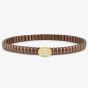 Nomination XTE Life Brown Finish Stainless Steel Cubic Zirconia Oval Bracelet 046012/053