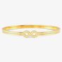 Nomination Pretty Bangles Gold Plated Cubic Zirconia Infinity Bangle 029501/067